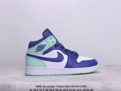 公司级nike Air Jordan 1 Retro Mid Aj1乔丹一代中帮经典复古文化休闲运动篮球鞋 货号:554724 413 尺码:36 36.5 3