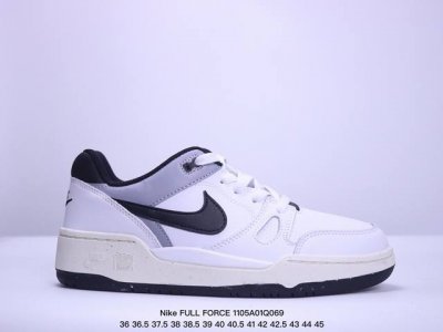 耐克Nike FULL FORCE LO扣篮系列低帮休闲运动滑板板鞋采用软质牛剖皮鞋面材质#正确后跟反口里弧度#原厂中底布正确印刷#鞋垫嵌入缓震乳胶+Sole真