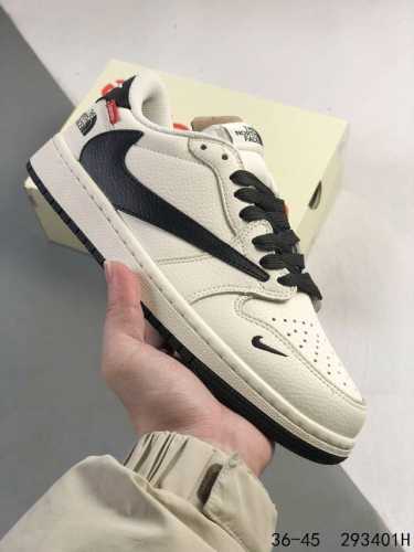 公司级带半码！ 乔丹Air Jordan 1 Low Aj1 Wh 乔1 北面联名 倒钩 低帮复古文化休闲运动篮球鞋。凭借出色的性能和吸睛的外观， Air Jo