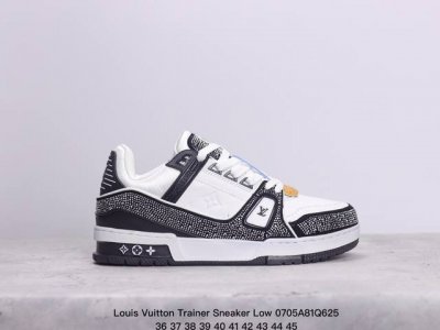 公司级全新lv路易威登louis Vuitton Trainer Sneaker Low休闲运动文化百搭板鞋 尺码:36-45 Xm0705Q625