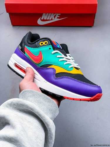 公司级！耐克 Nike Nike Air Max 1 87 限定配色 气垫缓震跑步鞋 0403289X28