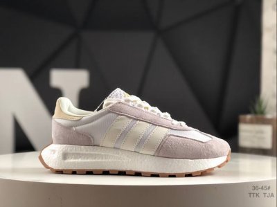 170 阿迪达斯 新款 三叶草 厚底 Retropy E5 新款低帮经典运动鞋以70年代经典跑步鞋为灵感，新鲜演绎复古造型。搭载Adidas Boost科技，打