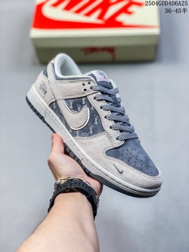 海外爆款限量发售！公司级 Nike Sb Dunk Low“ 斯图西联名 气质灰” 周年高端定制 低帮休闲板鞋 定制鞋盒 大厂纯原品质出货 超高清洁度 皮料切割