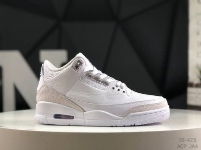 公司级带半码 耐克 Air Jordan 3 Retro pure Money Aj3 乔3复刻白猫 中帮复古休闲运动文化篮球鞋 #凭借极简主义美学横空出世的