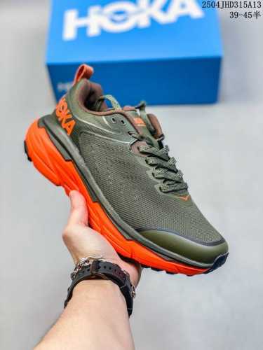 真标带半码 Hoka One One Challenger Atr 6 透气 织物减震防滑耐磨 低帮跑步鞋 女款 黑蓝 尺码：见图 编码：03Jhd315A13
