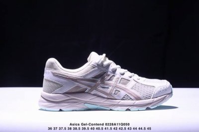 公司级Asics 亚瑟士 透气网眼鞋面配合部分合成革材质，全新Rearfoot Gel后置凝胶缓冲效果日本专业跑鞋品牌-亚瑟士Asics Gel-Contend