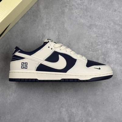 本地 核心私 耐克 Nike Dunk Low 纪梵希联名 米白蓝配色 经典百搭休闲运动板鞋 使舒适性大大提升，同时也更方便穿脱中底部分则加入了脚感柔软舒适Zo