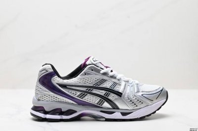 公司级Asics Gel-Kayano 14 公司级版本 亚瑟士运动休闲透气专业跑鞋 采用工程弹性双层再生针织密度鞋面材质 后跟3D可视Gel缓震乳胶物料 升级