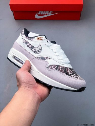 顶级纯原版本 头层皮打造市面最强工艺 耐克 Nike Nike Air Max 1 87 限定配色 气垫缓震跑步鞋 0511160H36
