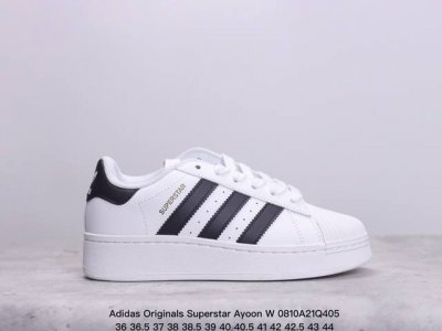 真标阿迪达斯adidas三叶草 Originals Superstar Ayoon W贝壳头系列低帮经典百搭休闲运动板鞋 xm0810Q405