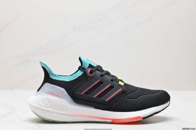 公司级阿迪达斯adidas Ultraboost 22 耐磨缓震休闲运动跑鞋 采用网材搭配反光皮革鞋面 配上stretchweb网格外底 提供非凡穿着体验 一体