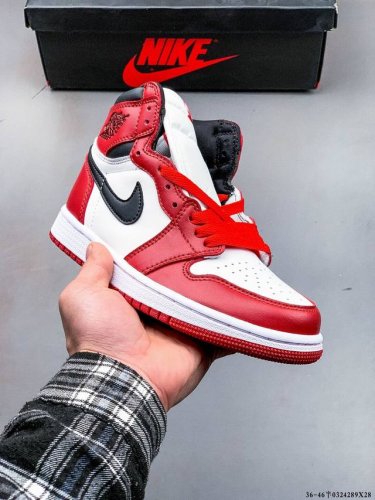 200 头层真标！耐克Nike Air Jordan 1 Aj1乔丹一代高帮复古文化休闲运动篮球鞋 0324289X28