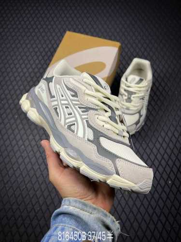 B Asics Gel-Nyc 亚瑟士复古透气休闲鞋缓震男子耐磨跑步鞋 1203A383-104 尺码：37 -45半码 编码816450B