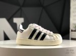 公司级带半码 阿迪达斯 Adidas三叶草 Originals Superstars”White Red Laceless贝壳头弹力带鞋舌经典百搭休闲运动板鞋货