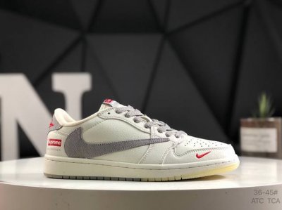 220 耐克Travis Scott X Fragment Design X Air Jordan 1 Low Og Sp Aj1 乔1 联名 低帮文化休闲板鞋