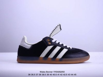 120 Wales Bonner X Ad 阿迪 Samba 桑巴联名款 低帮休闲板鞋 白酒红 Ie0586 市场最强性价比版本 鞋舌为头层材料 独家开模大底