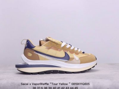 sacai X Vaporwaffle “Tour Yellow ”华夫三代3.0 走秀重磅联名 黄绿cv1363-700#正确纯原版本 独家原鞋开发 #原模数