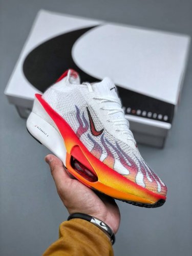 Nike Air Zoom Alphafly Next% 3 proto Ekiden pack 阿尔法飞行3代系列马拉松轻量超跑竞速运动慢跑鞋“针织白红黄火焰