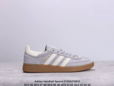 公司级adidas Handball Spezial 官方正确版本 阿迪达斯经典款 复古休闲板鞋 全鞋采用反毛皮制作 牛筋耐磨大底 承载青春情怀的板鞋 经典三条