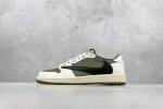 F版 Travis Scott X Fragment X Air Jordan 1 Low Ts联名倒钩低帮 错版灵感来源于洛杉矶球鞋店铺收到一双特别的错版 A