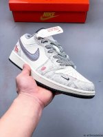 330 公司级头层！耐克Nike Air Jordan 1 Low Aj1乔1 低帮潮流缓运动休闲板鞋。Aj1 低帮拼接 完美版型真头层牛皮# 内置缓震气垫 原
