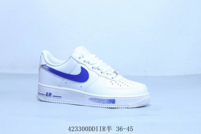 nike Air Force 1 Af1耐克 空军一号休闲板鞋 蓝白 货号 Zh0316-076 42 0Ddiir半 36-45