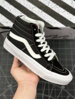 本地 核心私 万斯vans Sk8-Hi Lx True White Leather 黑白高帮 范斯官方高端支线 休闲简约硫化帆布鞋 vans Sk8诞生于19
