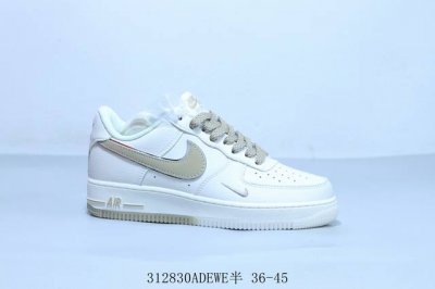 230 耐克 Nike Air Force 1 Af1耐克 低帮 空军一号休闲板鞋 卡其 货号 Jj0253-007 312830Adewe半 36-45