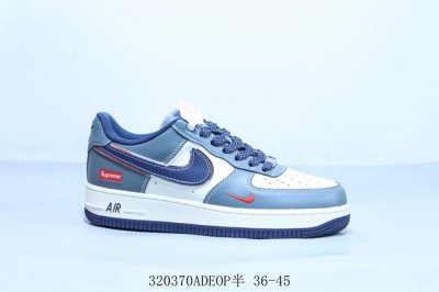 300 Nike Air Force 1 Af1耐克 低帮 空军一号休闲板鞋 联名款 320370Adeop半 36-45