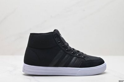 真标阿迪达斯adidas Vs Set Mid 冬季情侣高帮保暖潮流鞋 货号:Bb9890 Size:36-45 Id:Dsf538-Qzr