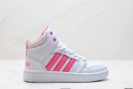 真标adidas Neo Hoops 2.0 Mid 合成革 防滑耐磨 阿迪达斯 中帮板鞋 货号:Ah2168 尺码:36 36.5 37 38 38.5 39