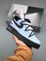 Nike Air Force 1 Low 07 梦游晚星 Vlad 黑浅紫原楦头原纸板 打造纯正低帮空军版型专注外贸渠道 全掌内置蜂窝气垫 原盒配件 原厂中底钢