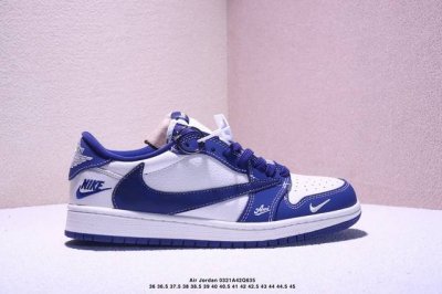 310 海外爆款限量发售！Nike Jordan Air Jordan 1“斯图西Supreme联名——猪八黑勾” 高端定制 低帮 复古 减震 防滑 耐磨 篮球