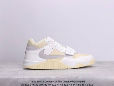 公司级travis Scott X Jordan Cut The Check Aj1 乔1倒勾魔术贴 时尚篮球鞋 Dr9317-467全新系列在鞋面上加入了魔术