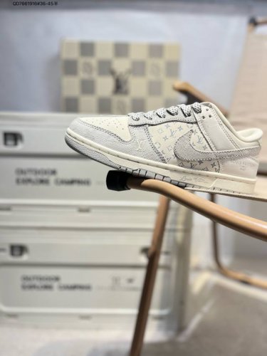 Nike Sb Dunk Low“Lv联名” 周年高端定制 低帮休闲板鞋 定制鞋盒 超高清洁度 皮料切割干净无任何毛边 细节完美Jh8310 Qd7661916