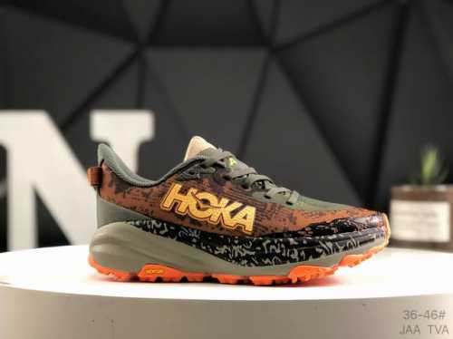 Hoka One One M Speedgoat 6 低帮专业越野跑步鞋 相较于前几代Mafate包裹感更好跟Speedgoat 快速羚羊 系列比起来更加舒适鞋