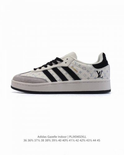 公司级 阿迪达斯 Adidas Originals Gazelle Indoor复古三叶草防滑透明橡胶板鞋经典运动鞋 2025年新款 路易威登联名。这款经典鞋,