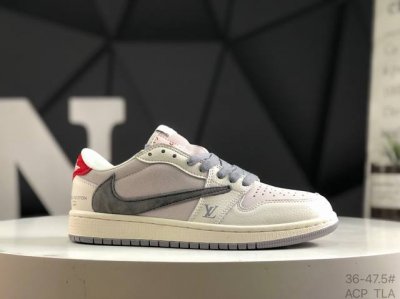 耐克 Air Jordan Aj1 Low X Givenchy 倒钩低定制配色 原厂内置气垫魔块 A模大底 头层小牛皮 鞋舌Aj原厂专用牛津布+Aj专用反口珍