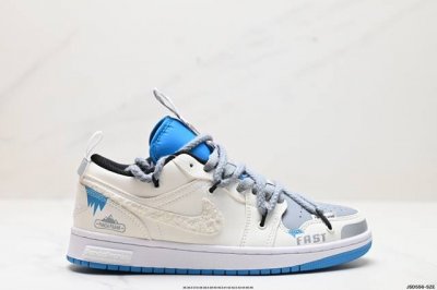 公司级绑绳off-White解构风定制，耐克nike Air Jordan 1 Low”Brown Mocha“Aj1低帮乔丹一代低帮经典复古文化休闲运动篮球鞋
