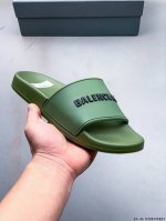 公司级！Balenciaga 巴黎世家拖鞋原鞋购入开发 官方正确版原装级头层牛皮 1:1裁剪 鞋面3D打印Logo 凹凸感明显 原版一致细节 0328347K1