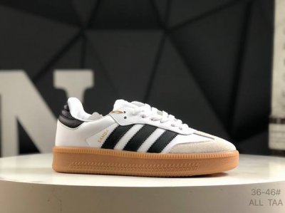 公司级带半码 阿迪达斯 Adidas Samba Xlg 低帮厚底运动板鞋环保海玻璃鞋垫 外置加厚耐磨橡胶大底 货号 Jh9226 尺码 如图所示 All Ta