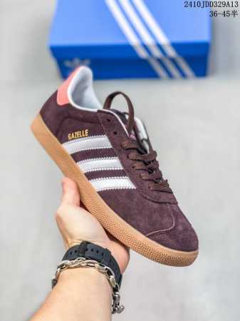 Adidas 阿迪达斯 男女鞋，升级原楦纸版开发，采用翻毛皮组合环保纤维革鞋面材质，内环保海玻璃鞋垫，外置rb橡胶大底将复古进行到底，阿迪达斯adidas Ga - 点击图像关闭