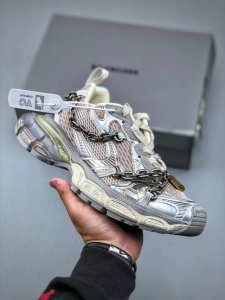 Vg版 法国高端奢侈品牌-巴黎世家Balenciaga 3Xl Sneakers 3+系列 童心锁 网织做旧绑带低帮复古阔型底姥爹风潮流百搭休闲慢跑鞋 货号82