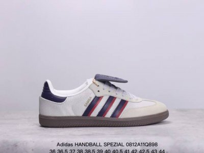 阿迪达斯 Adidas Handball Spezial 三叶草学院风复古德训板鞋 橡胶底柔软绒面革经典运动鞋 货号：Fv1227 xm0812Q898