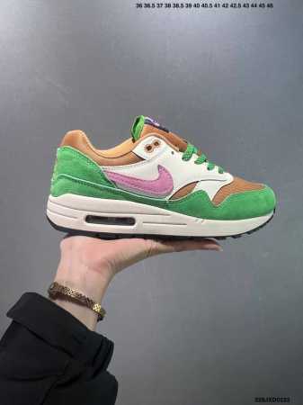 公司级Nike Air Max 1 耐克气垫 缓震 耐磨运动鞋 鞋身材质均选择皮革 织物 麂皮多种材质覆盖 保证质感的前提下 层次感也相当不错 带有开窗式 Ai - 点击图像关闭