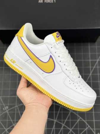 核心私 科比kobe Bryant X Nike Air Force 1 Low Retro White Varsity Maize 空军一号系列经典低帮百搭休 - 点击图像关闭