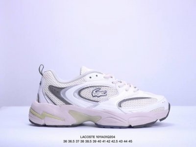 Lacoste法国鳄鱼 舒适运动 网布减震防滑耐磨透气 低帮 橡胶发泡休闲跑步鞋！ Xm1011Q204