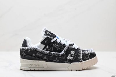 公司级全新Lv路易威登Louis Vuitton Trainer Sneaker Low休闲运动文化百搭板鞋 Id:Jkd129-Kjs