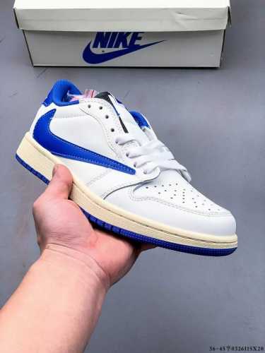 140 真标半码！耐克Nike Air Jordan Low 1 乔1低帮倒勾经典休闲鞋 0326115X20