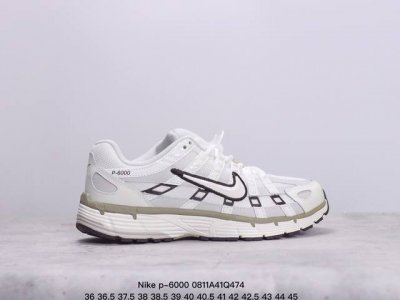 耐克nike P-6000 跑鞋内外侧都用了红色的钩子，采用透气材料，搭配匠心覆面，再现千禧年代的跑鞋风格，塑就大气外观。鞋款秉承 Nike Pegasus 2